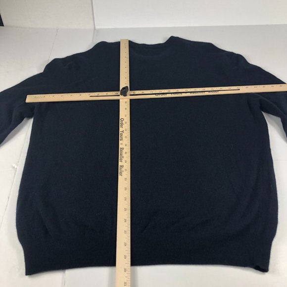 Aigle Sweater Men's Extra Extra Large Dark Blue Wool Blend Pullover Crewneck - Picture 10 of 12